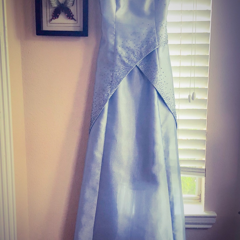 NWOTProm Dress! Periwinkle, Open Back with Sequins - Picture 3 of 8